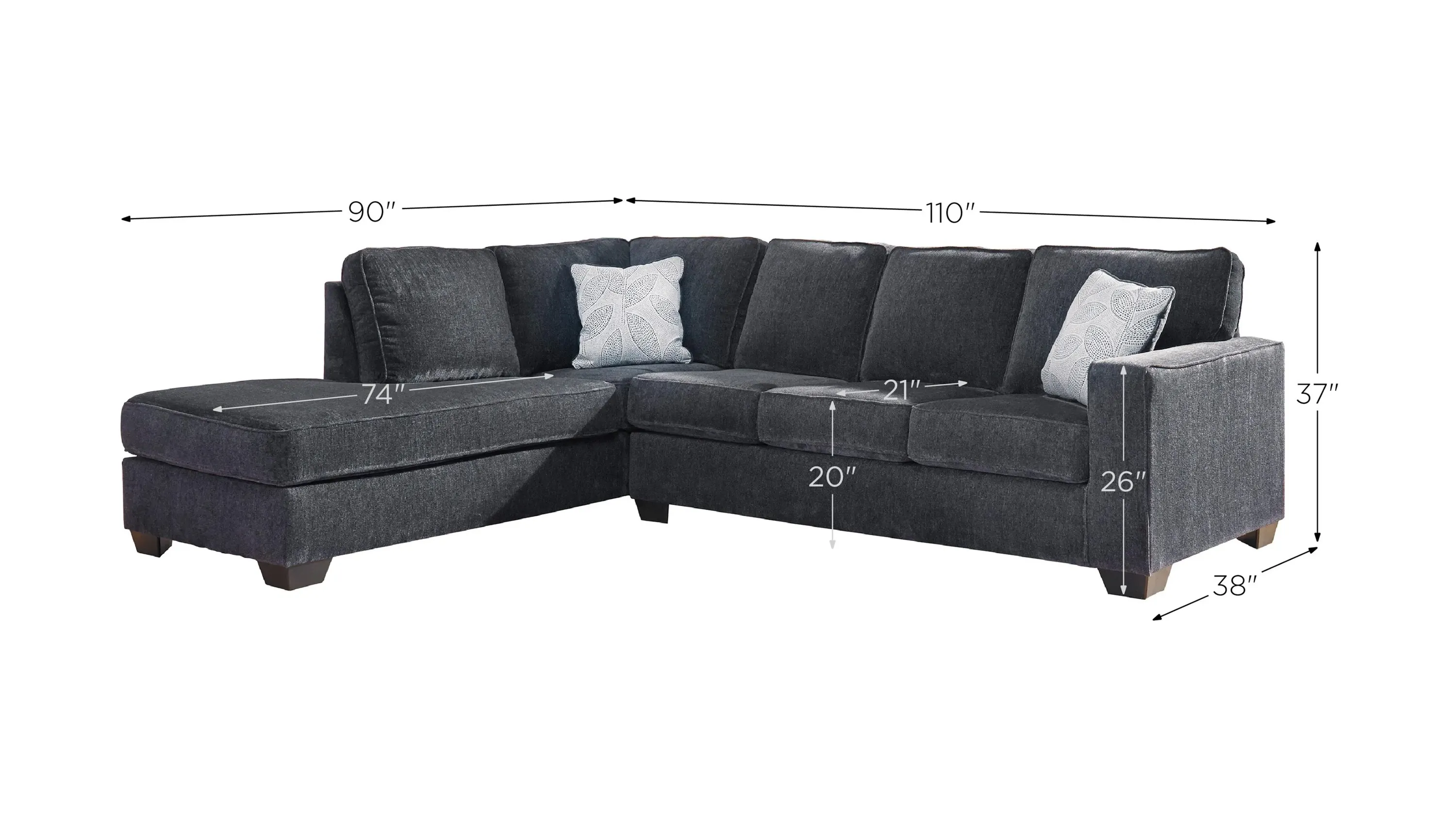 Adelson Chenille 2-pc. Sectional | Raymour & Flanigan
