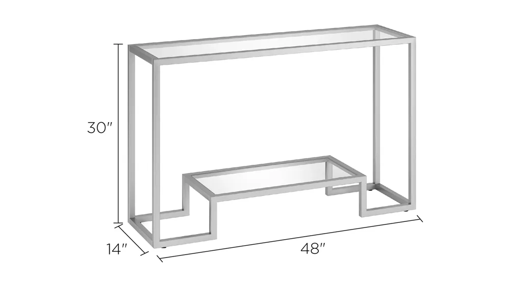 Vicky Rectangular Console Table Dimensions