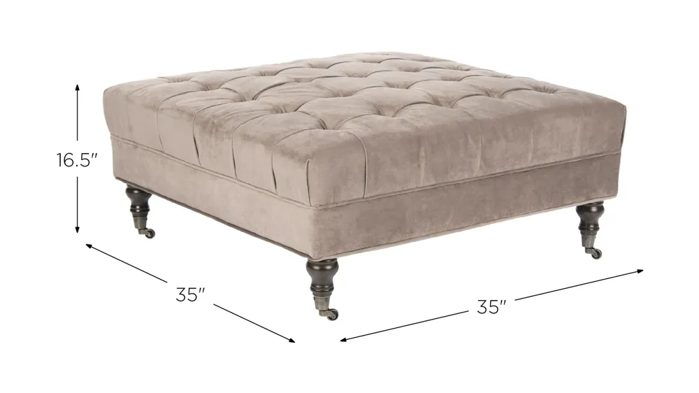 Rowan Cocktail Ottoman Dimensions