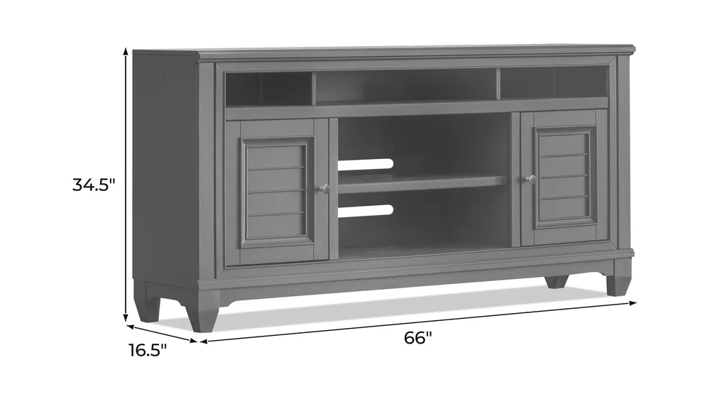 Cape Town 66" TV Console Dimensions