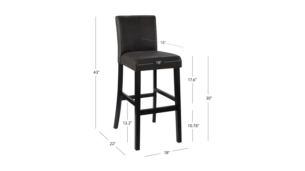 Morocco Bar Stool Dimensions