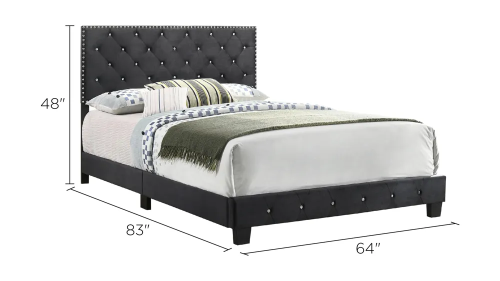 Suffolk Upholstered Panel Bed Dimensions