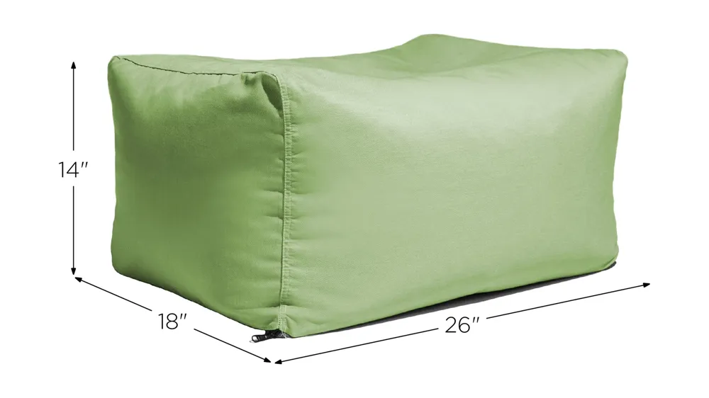 Lamont Outdoor Bean Bag Ottoman Bench Dimensions