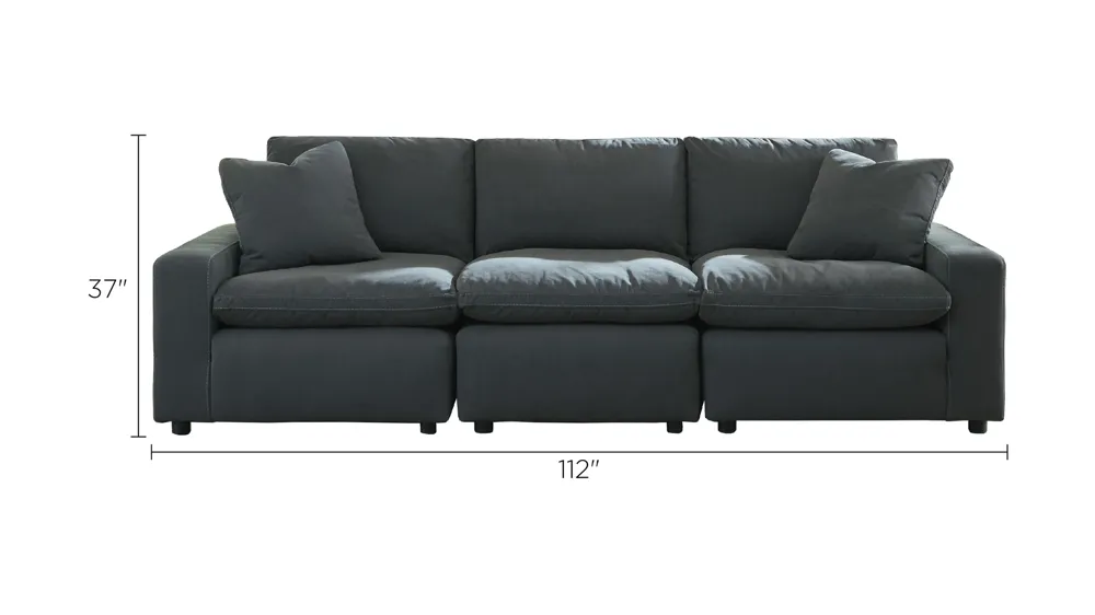 Oxley 3-pc. Modular Sectional Sofa Dimensions