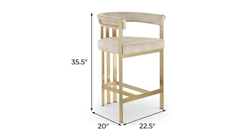 Marcello Counter Stool - Set of 2 Dimensions