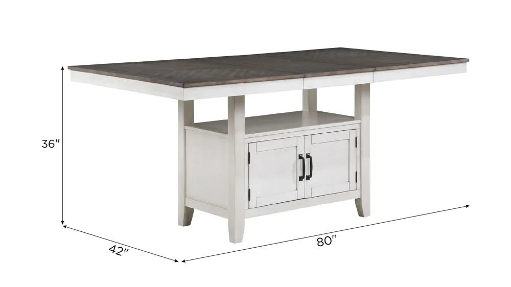 Richland Counter-Height Dining Table Dimensions