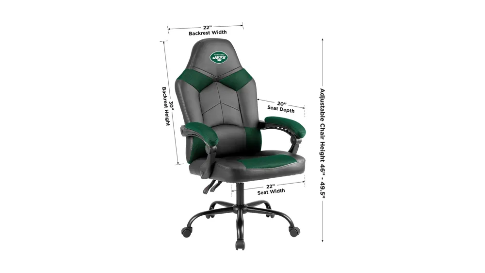 NFL Oversized Adjustable Office Chairs Dimensions