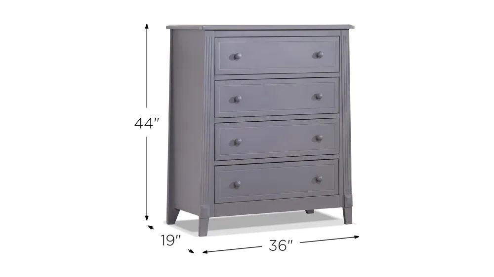 Berkley Four Drawer Chest Dimensions