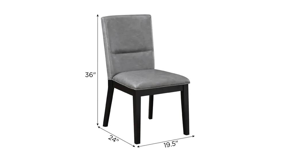 Amy Dining Side Chair - Set of 2 Dimensions