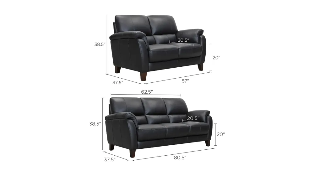 Harmony Living Room Set Dimensions