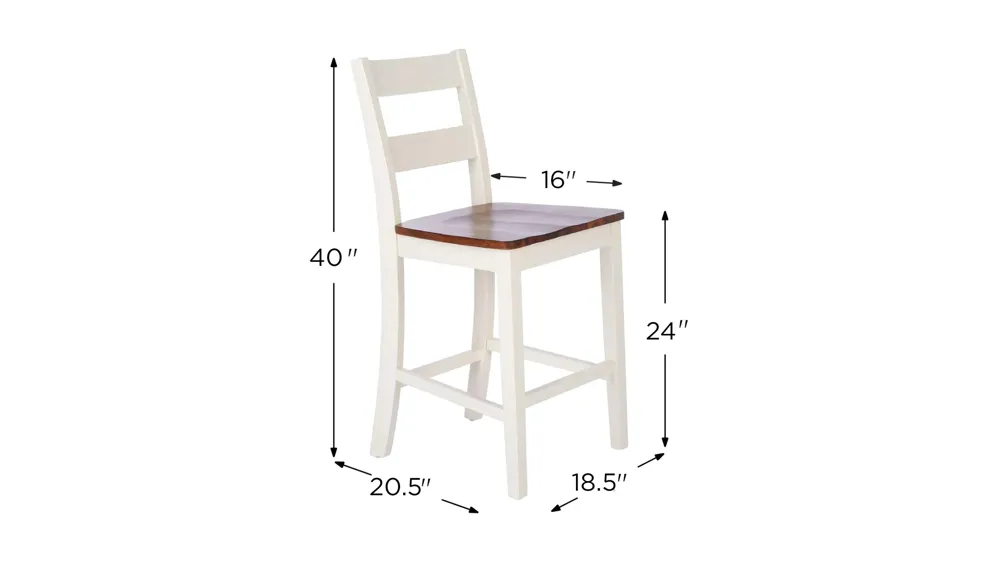 Nesmith Counter Stool - Set of 2 Dimensions