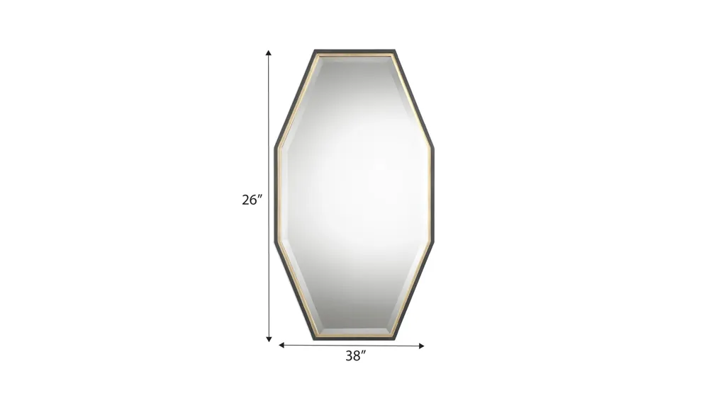 Savion Gold Octagon Mirror Dimensions