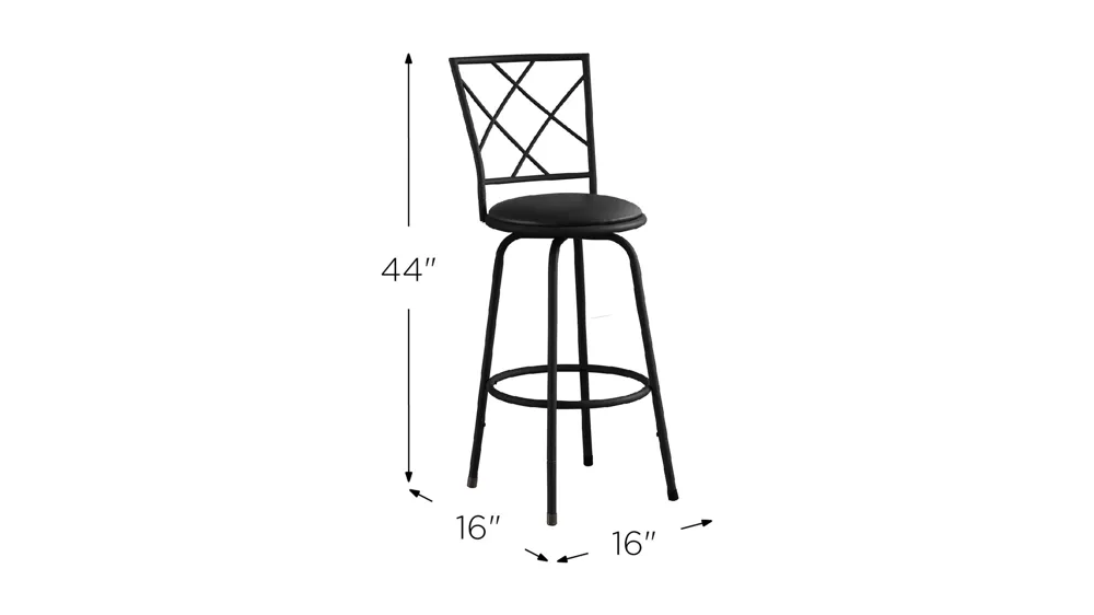 Monarch Barstool- Set of 2 Dimensions