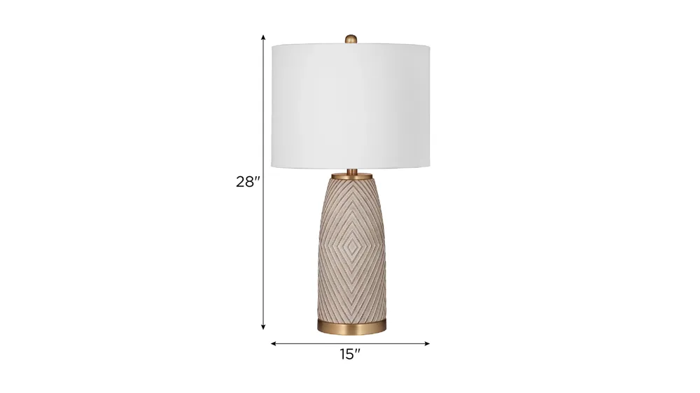 Becky Table Lamp Dimensions