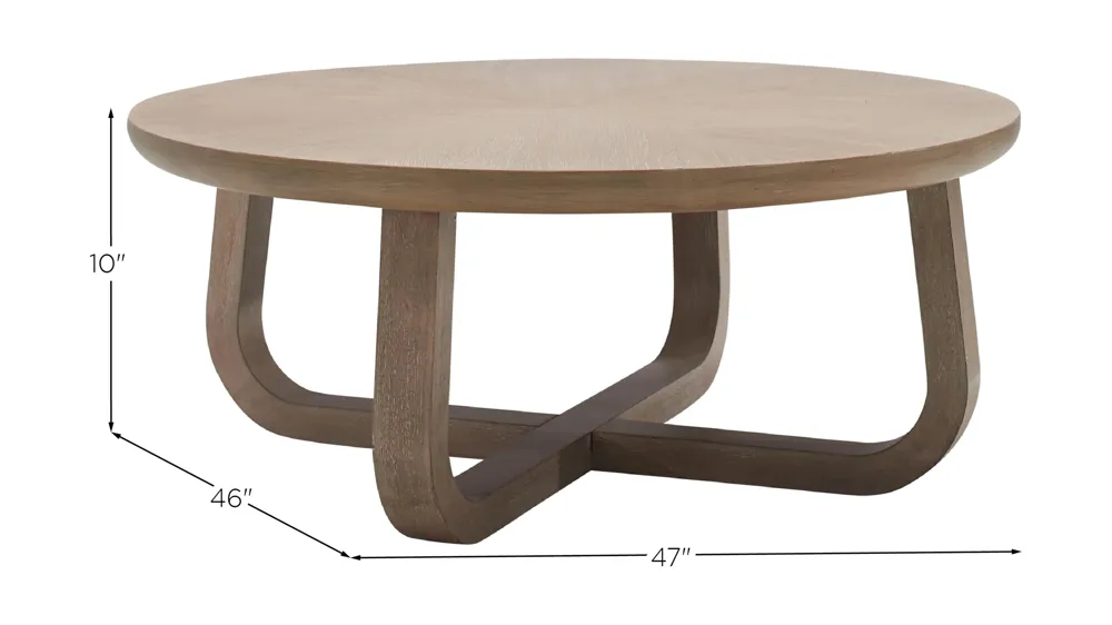 Shaw Round Cocktail Table Dimensions