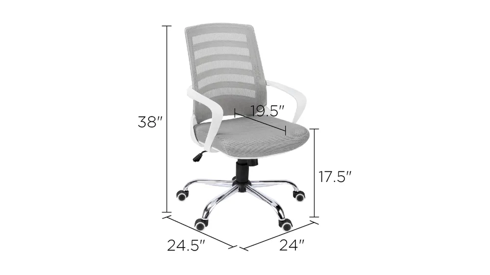 Llewellyn Home Office Chair Dimensions
