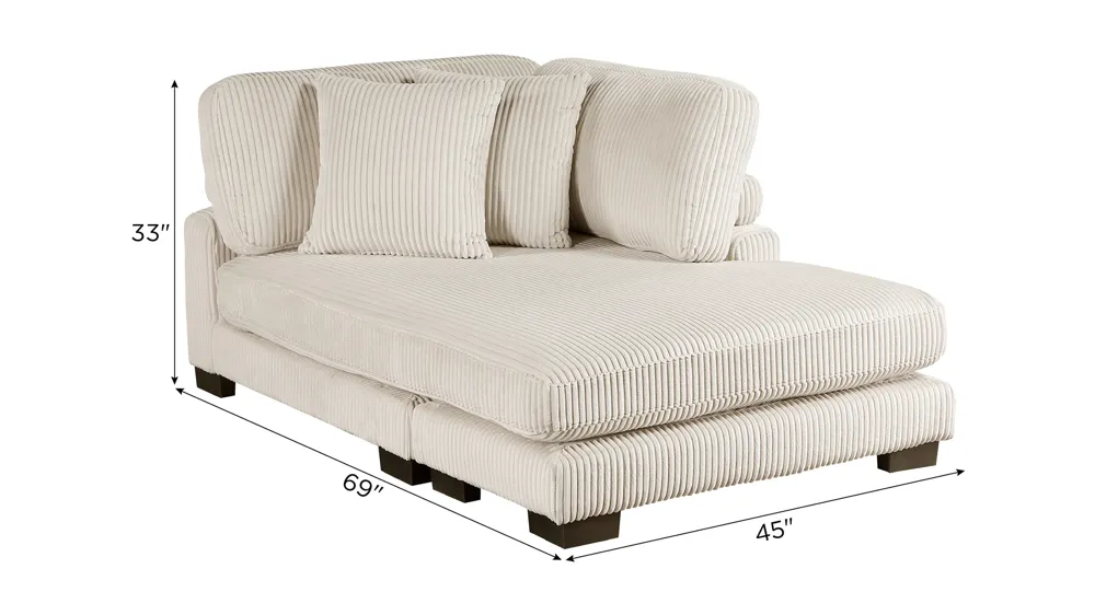 Maverick Reversible Chaise Dimensions