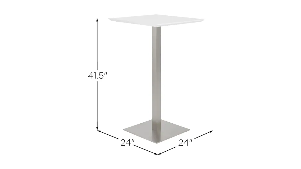 Elodie 24" Bar Table Dimensions