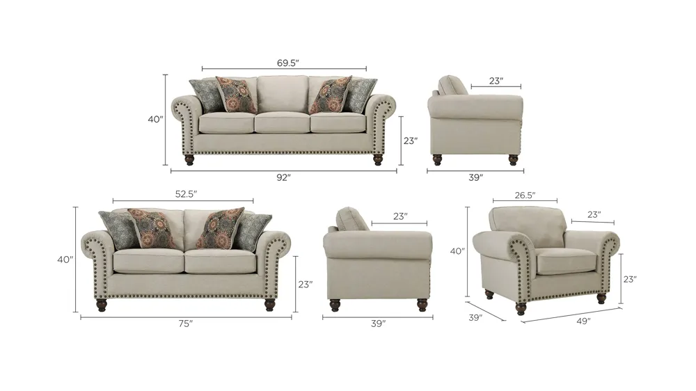 Aurelie.セット Corliss Living Room Set | Raymour & Flanigan