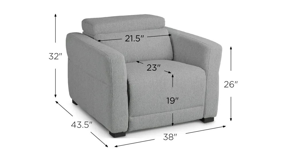Isla Power Recliner Dimensions