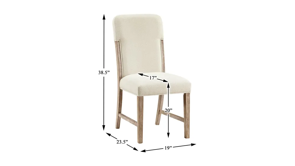 Broome Dining Side Chair - Set of 2 Dimensions