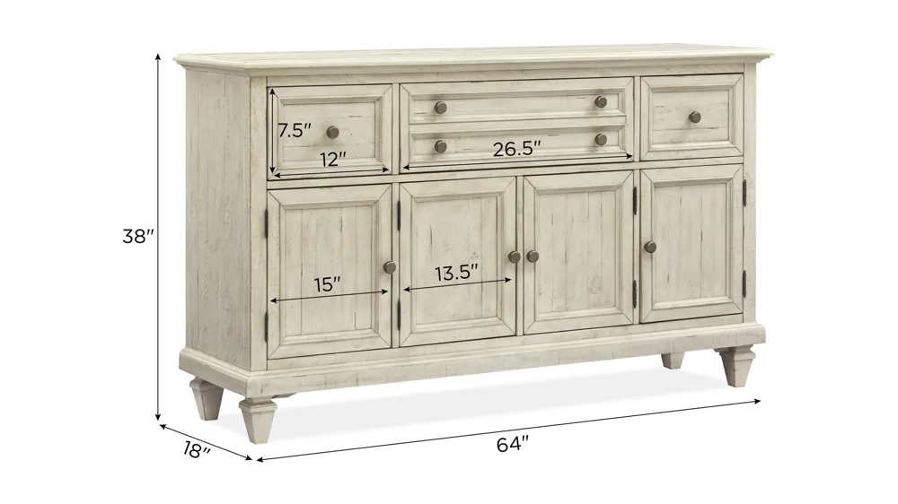 Ashford Buffet Dimensions