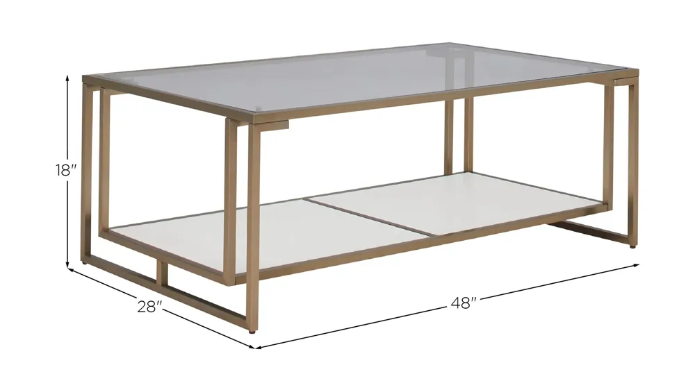 Monroe Cocktail Table Dimensions