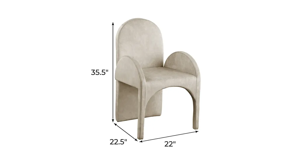 Summer Dining Arm Chair - Set of 2 Dimensions