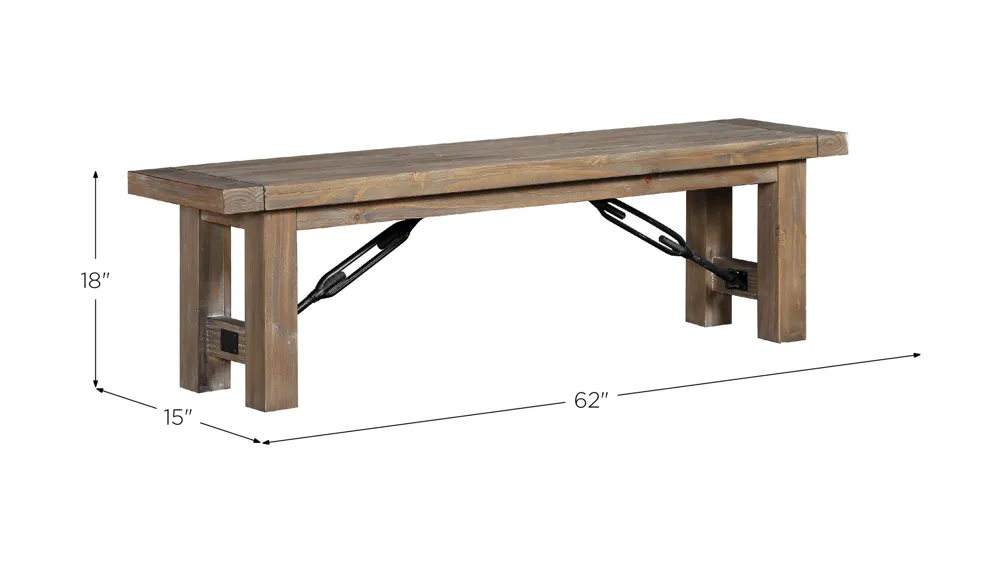 Autumn Dining Bench Dimensions