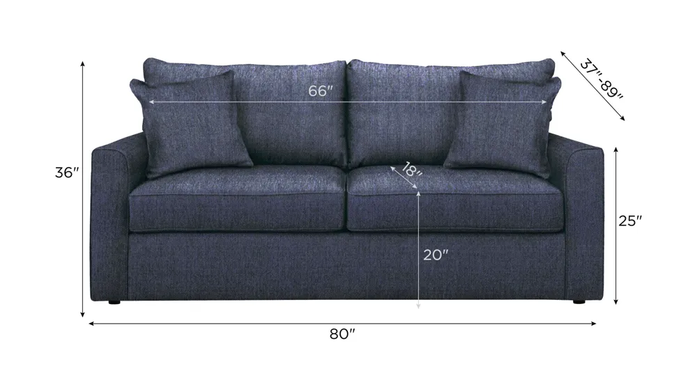 Trayce Chenille Queen Sleeper Sofa Dimensions