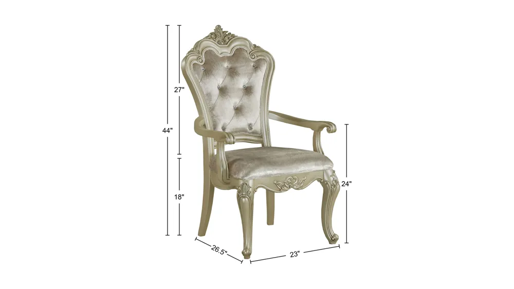 Monique Dining Chair - Set of 2 Dimensions
