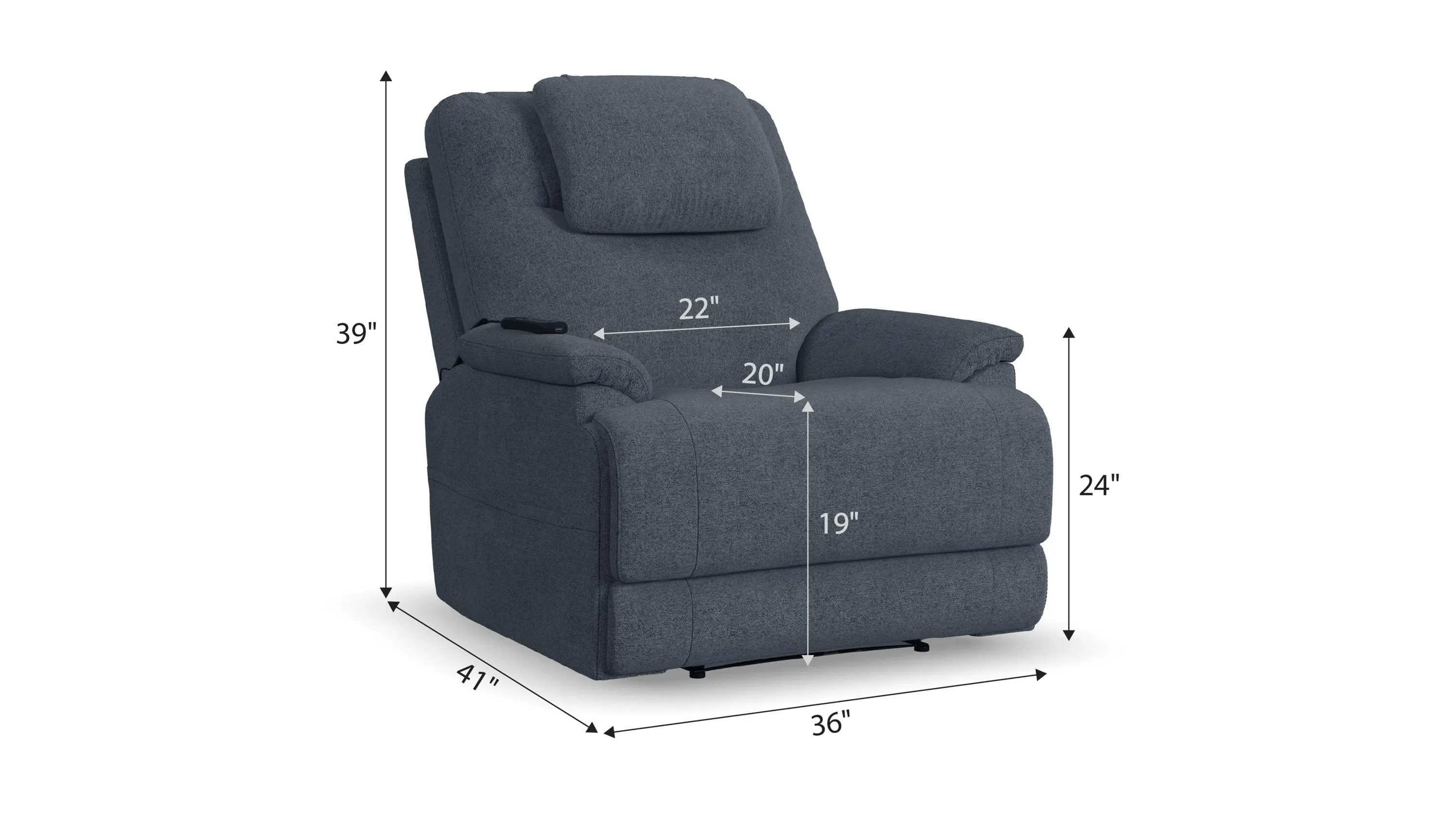Zecliner Triple Power Recliner | Raymour & Flanigan