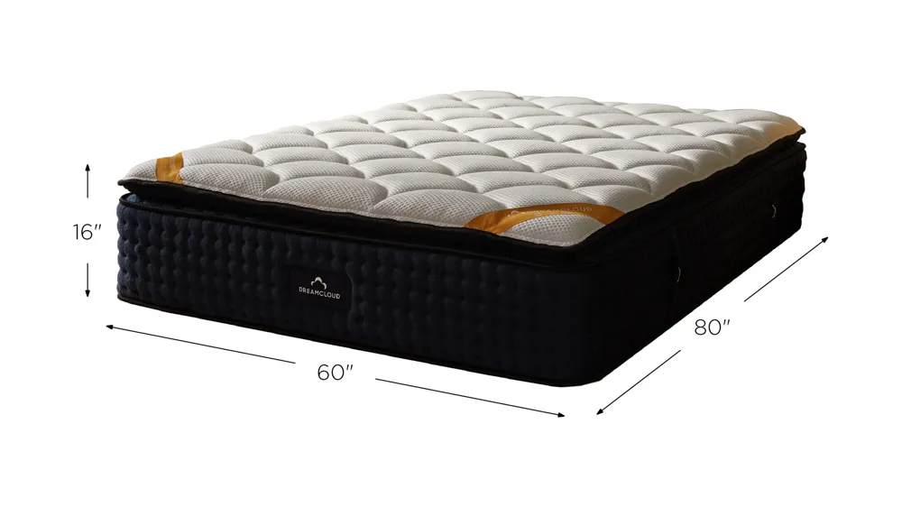 DreamCloud Premier Rest Firm Pillow Top Hybrid Mattress Dimensions