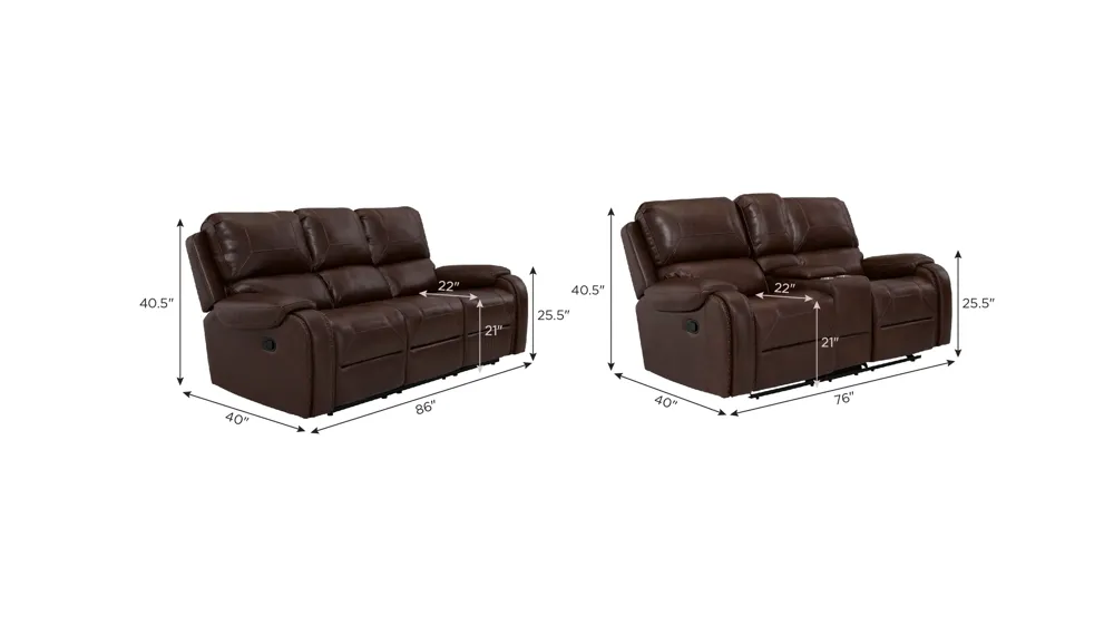 Landon Living Room Set Dimensions