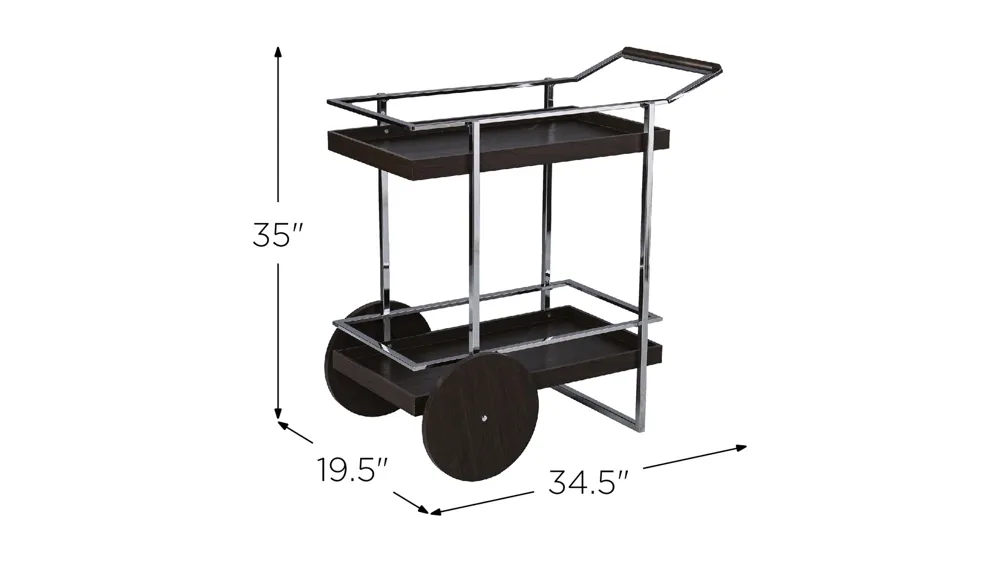 Taunton Bar Cart Dimensions