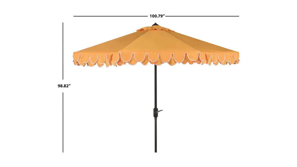 Chandler UV Resistant 9 ft Auto Tilt Umbrella Dimensions
