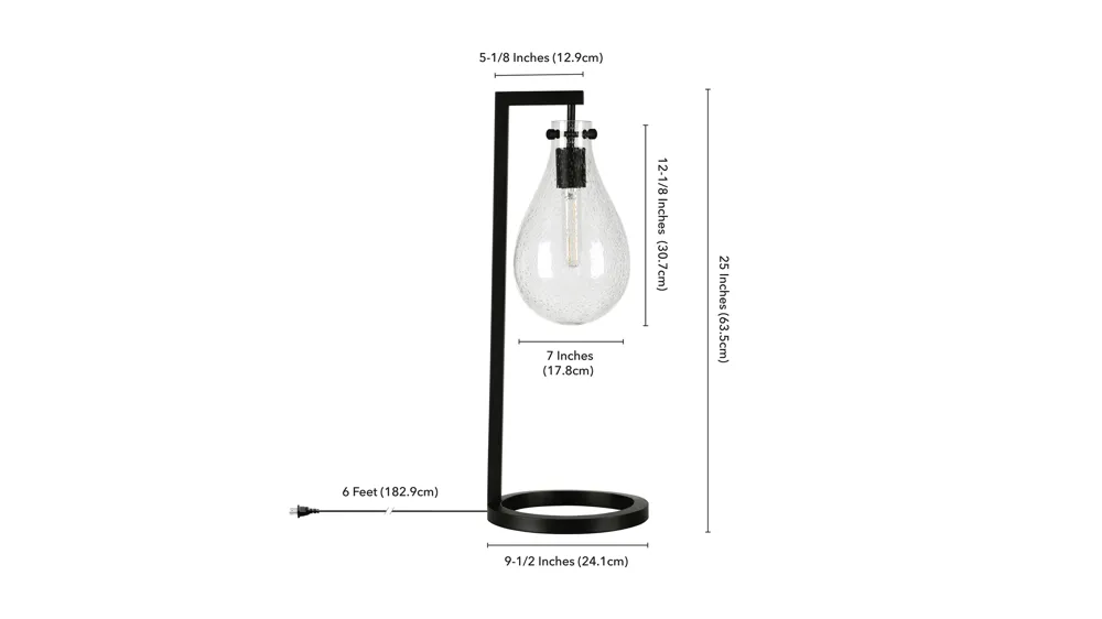 Vargas Table Lamp Dimensions