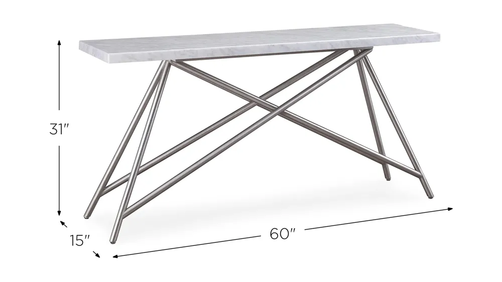 Coral Console Table Dimensions