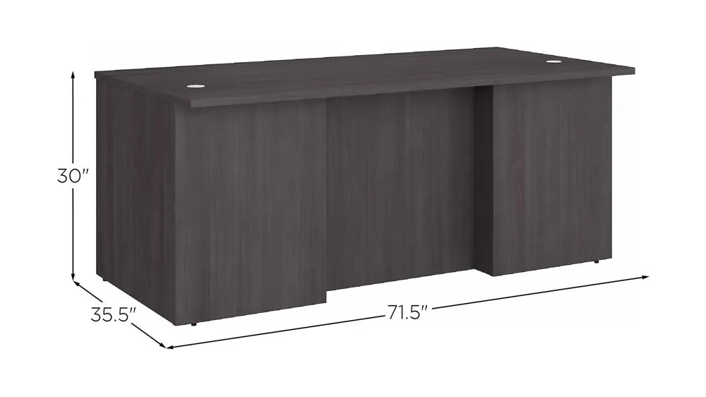 Office 500 72W x 36D Executive Desk Dimensions