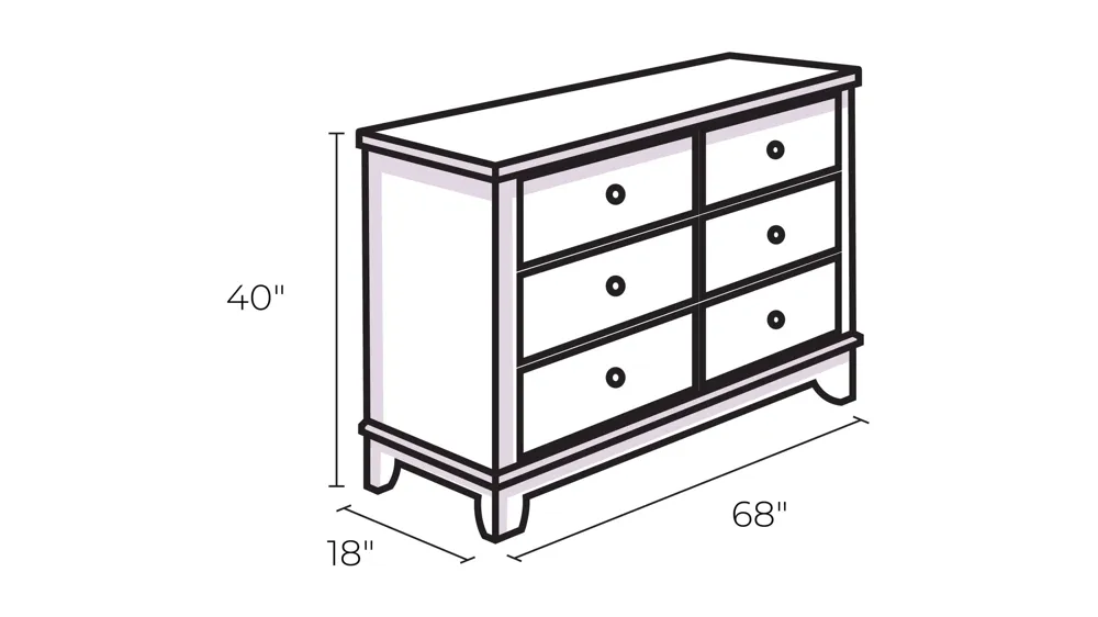 Tinley Park Dresser Dimensions