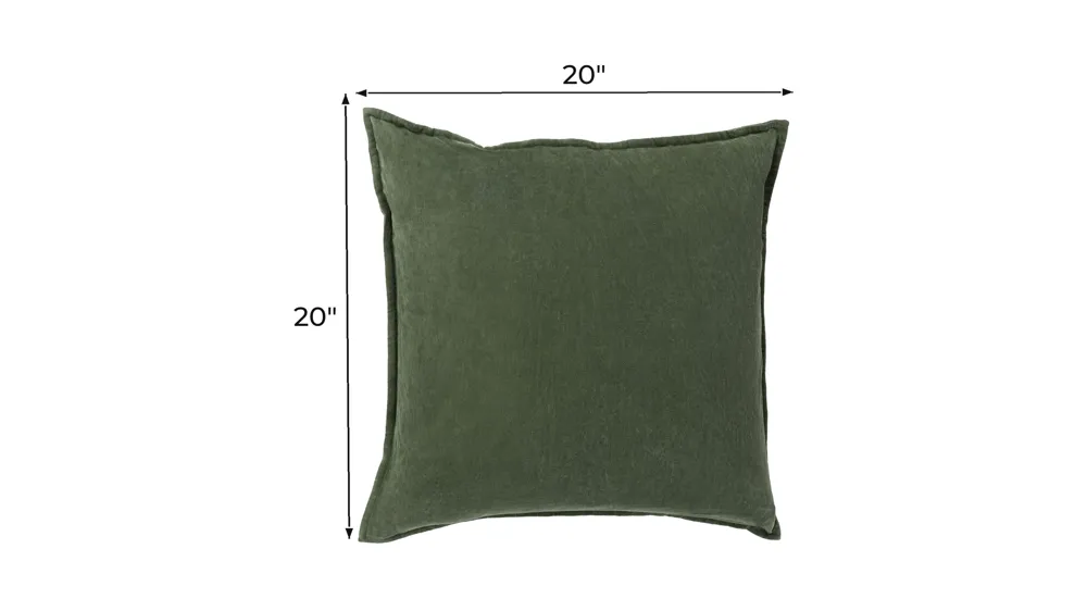 Cotton Velvet 20" Throw Pillow Dimensions