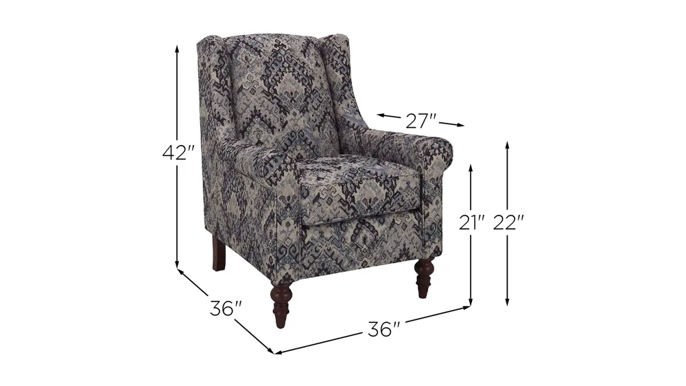 Hargrove Accent Chair Dimensions