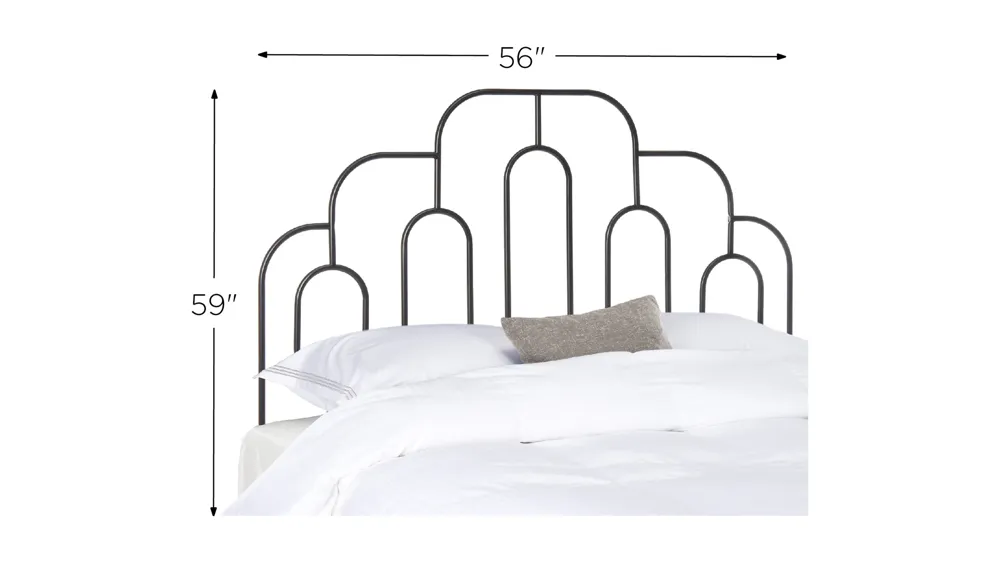 Paloma Retro Metal Headboard Dimensions
