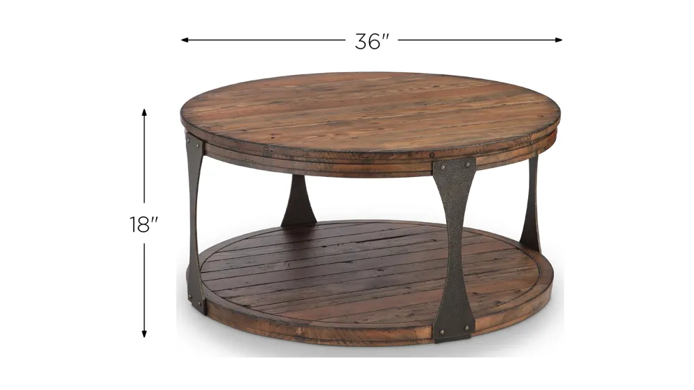 Monarch Montgomery Round Coffee Table Dimensions