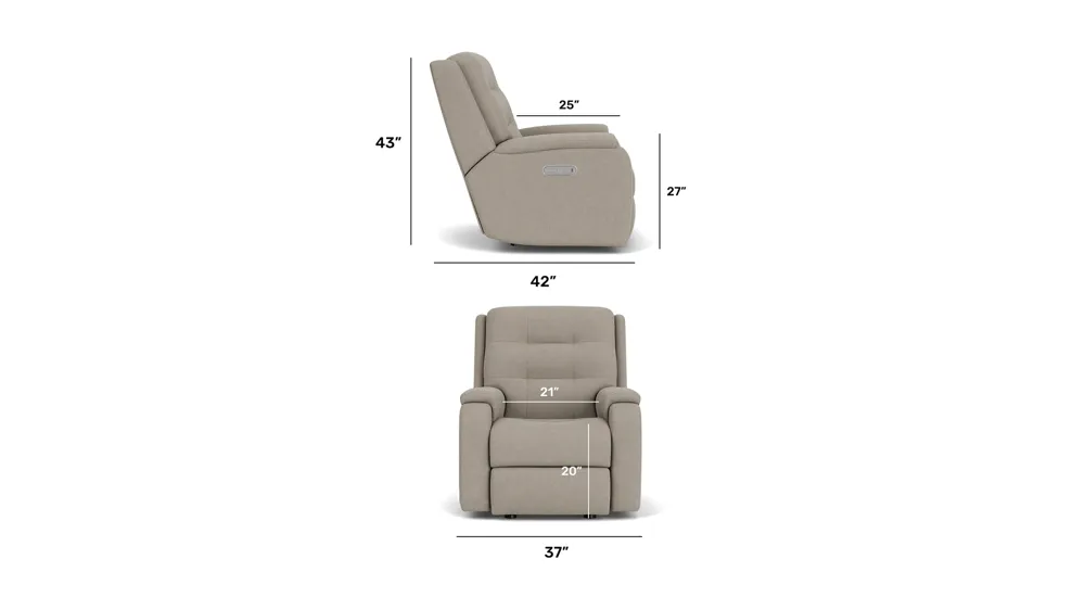 Halenbeck Triple Power Rocker Recliner Dimensions