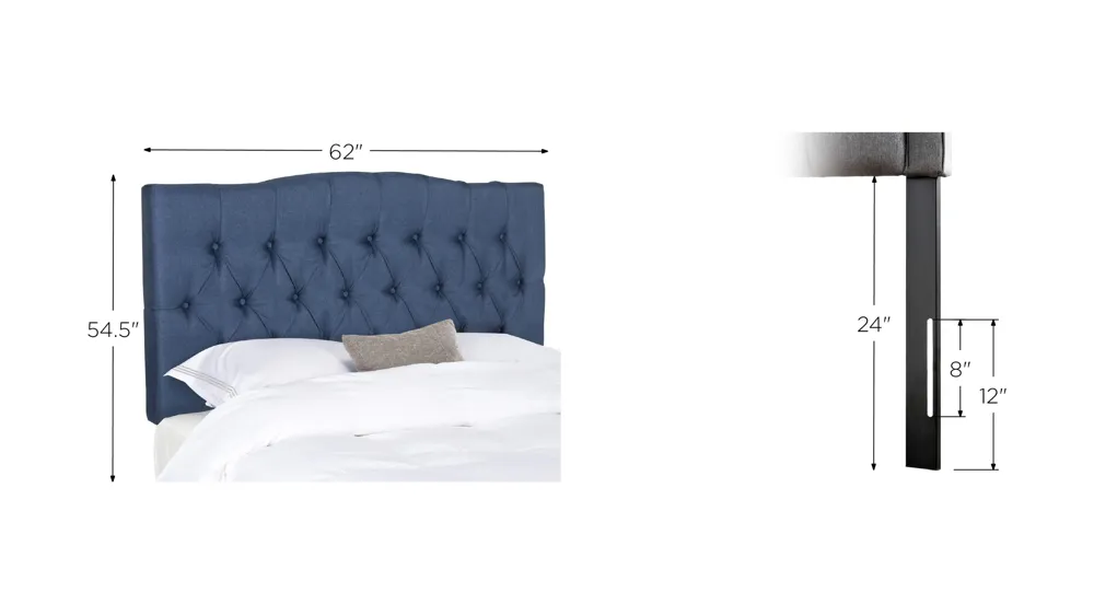 Axel Tufted Upholstered Headboard Dimensions