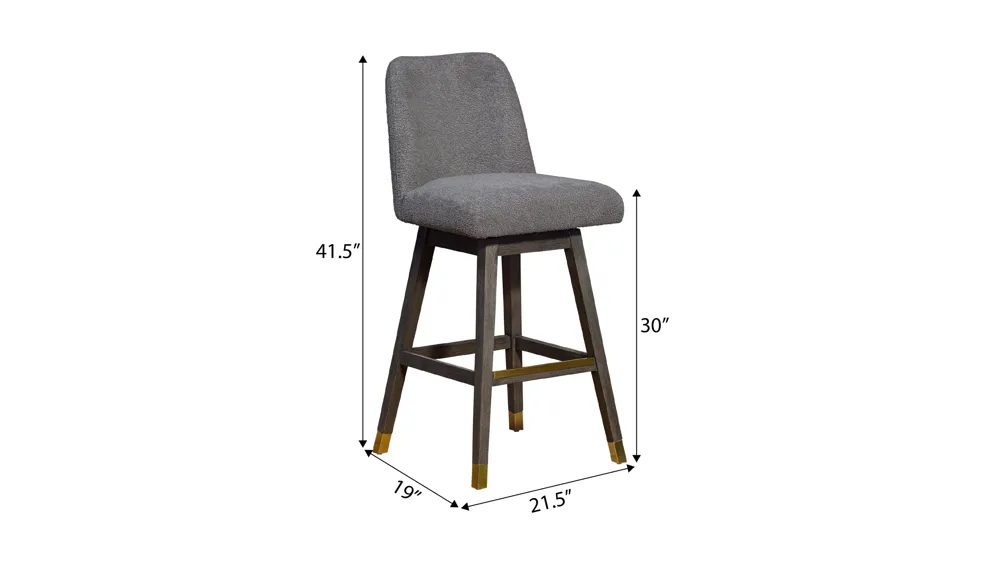 Viola Swivel Barstool Dimensions