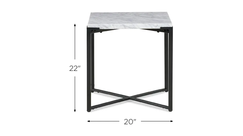 Saxon End Table Dimensions