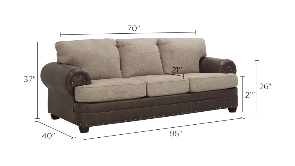 Newman Chenille Sofa Dimensions