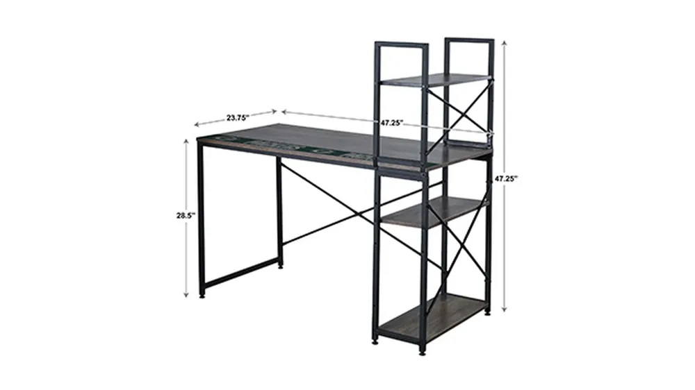 NFL Metal Office Desk Dimensions